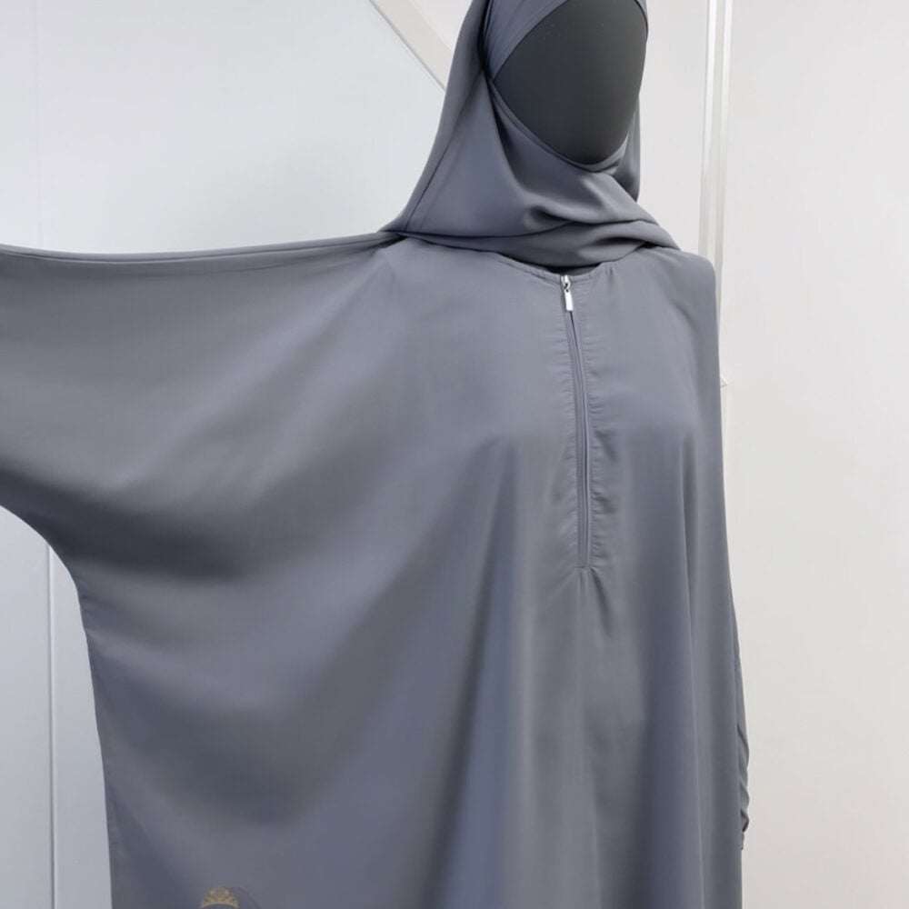 Batwing Abaya 'Light Grey'