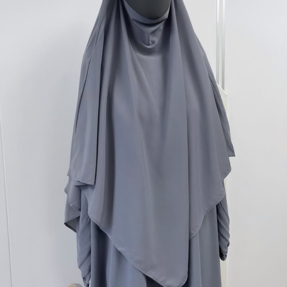 Amira Khimaar Short 'Light Grey'