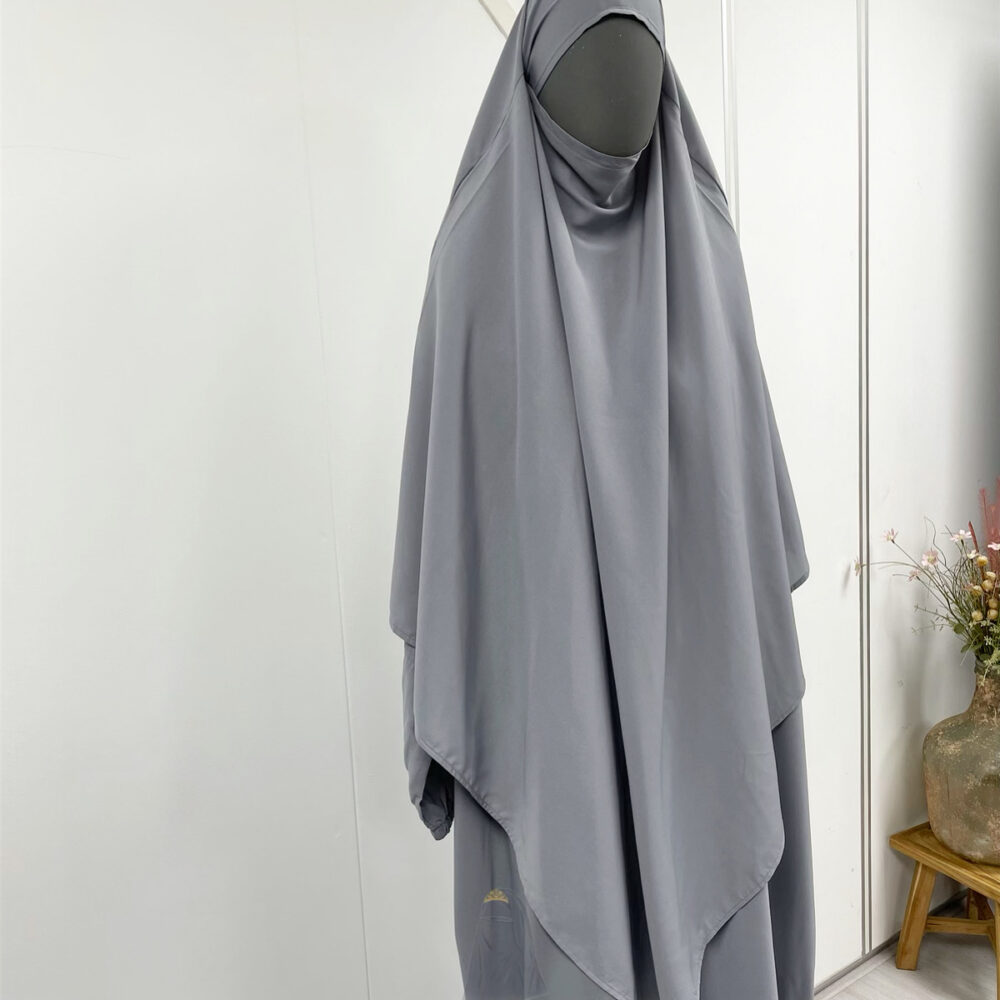 Amira Khimaar Long 'Light Grey'