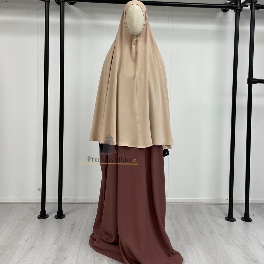 Precious Ukht Stretch Heup Khimaar 'Nude'