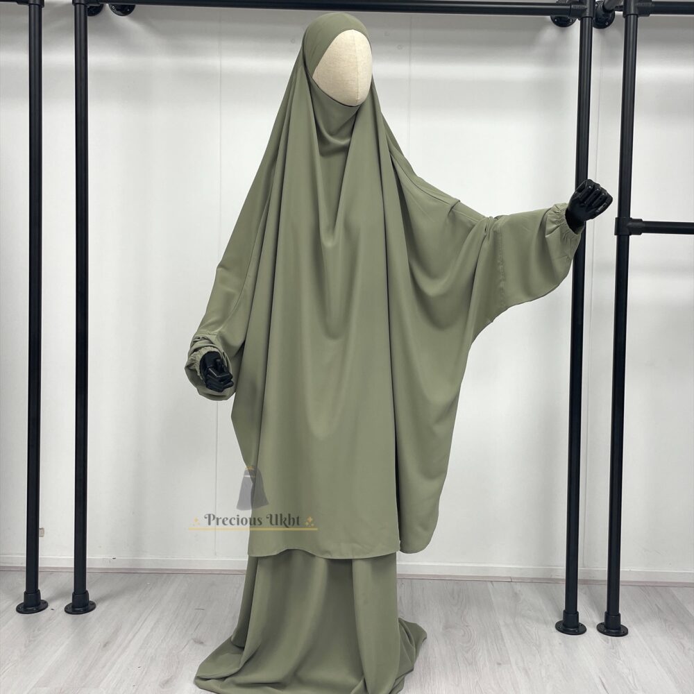 2 Piece Batwing Jilbaab Hafsa 'Pistache'