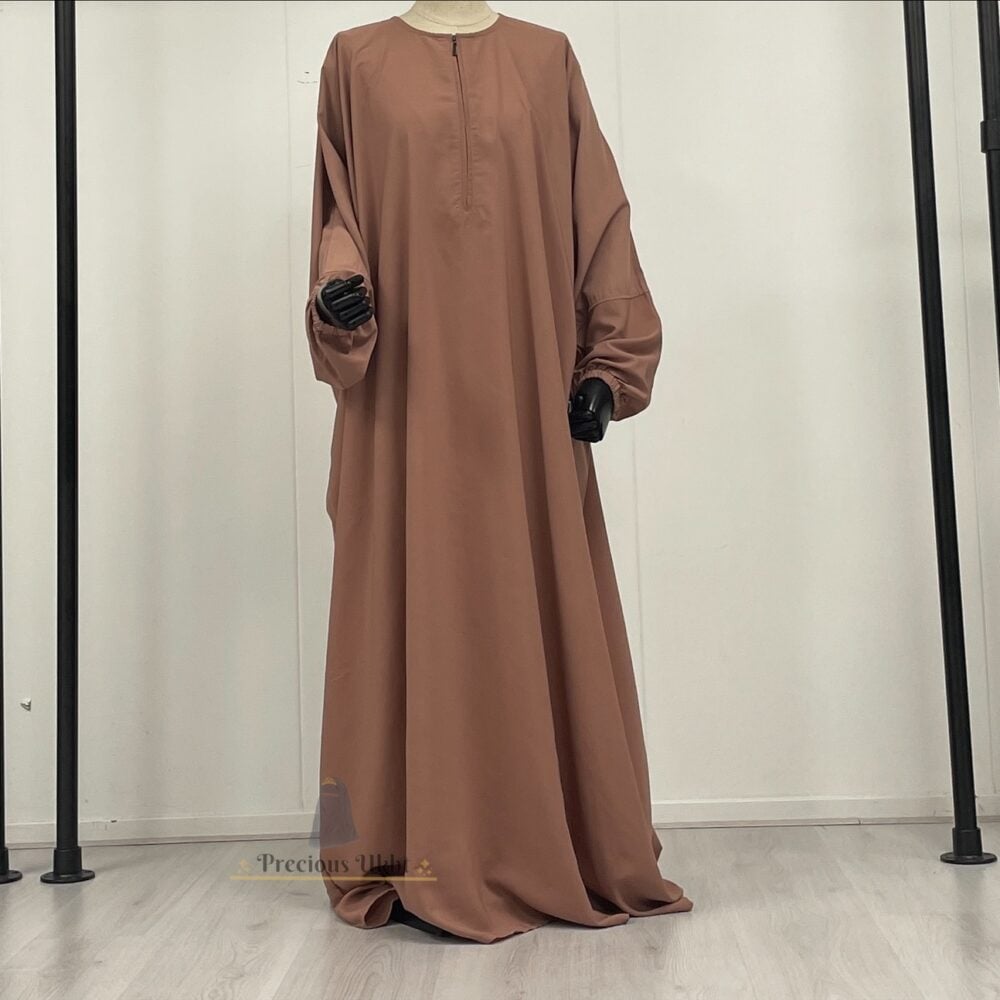 Batwing Abaya 'Old Rose'