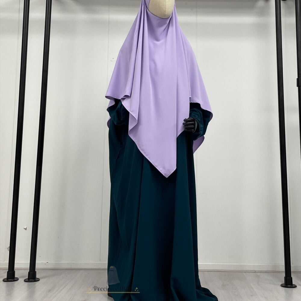 Amira Khimaar Short 'Lila' (Medina Silk Fabrics)