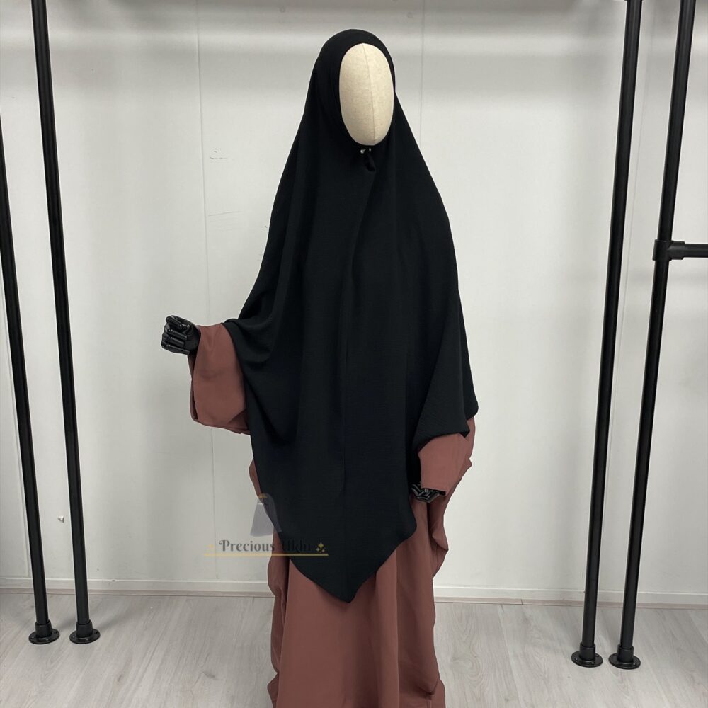 Precious Ukht Stretch Amira Khimaar 'Black'