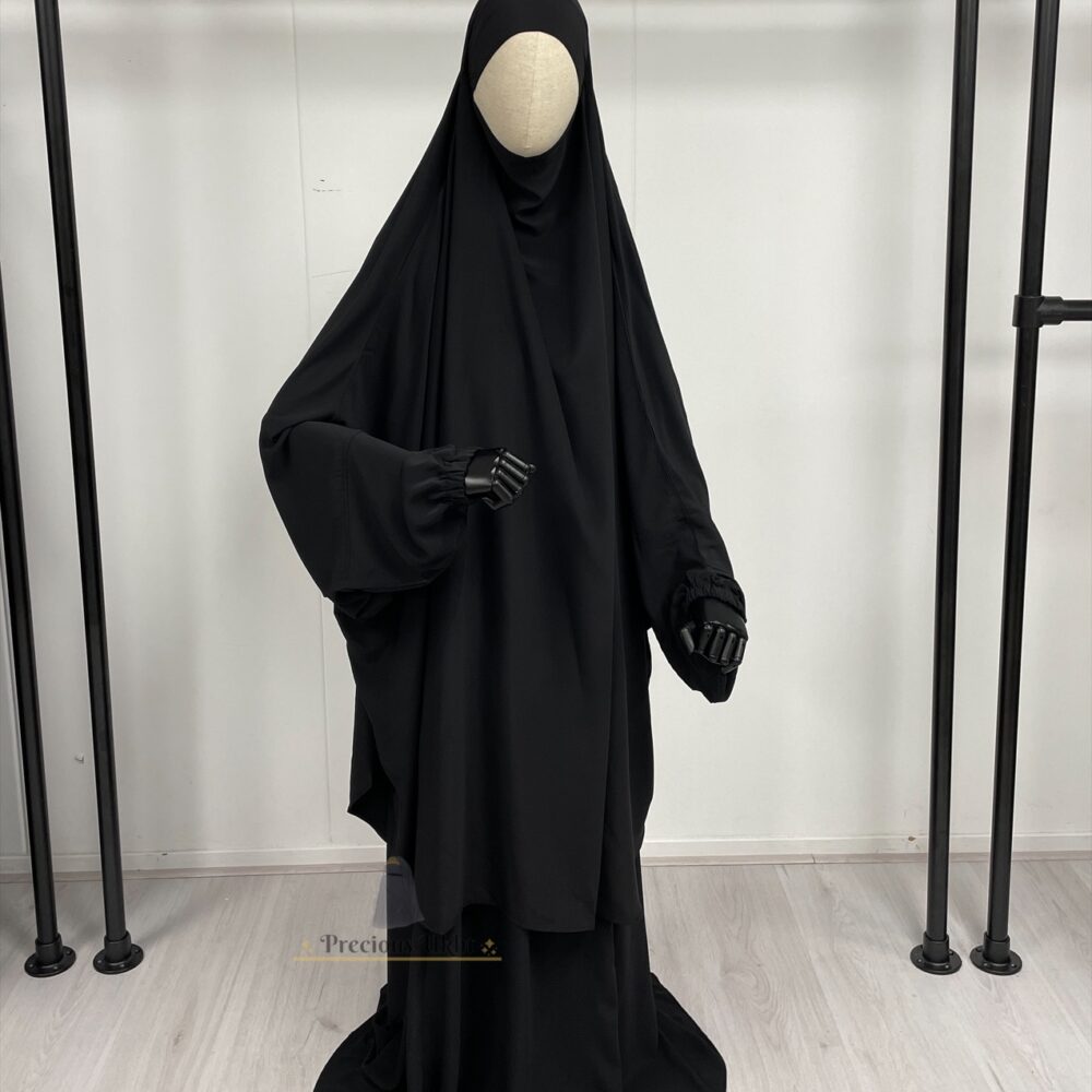 2 Piece Batwing Jilbaab Hafsa ‘Black'