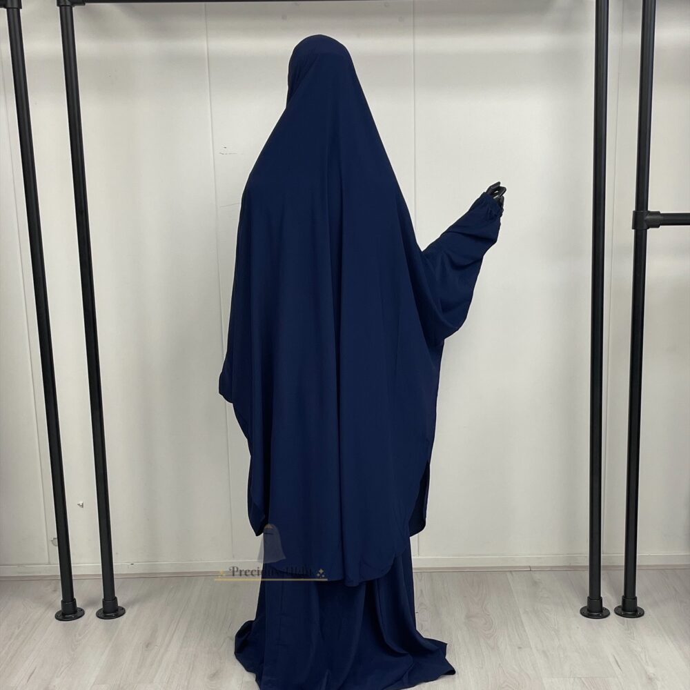 Alternative view of 2 Piece Batwing Jilbaab Hafsa ‘Dark Blue’
