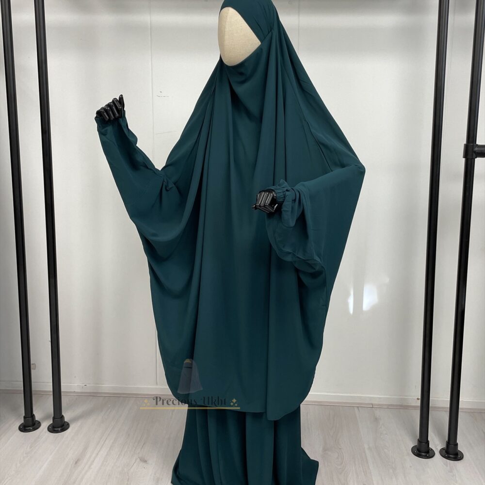 2 Piece Batwing Jilbaab Hafsa ‘Forest Green'