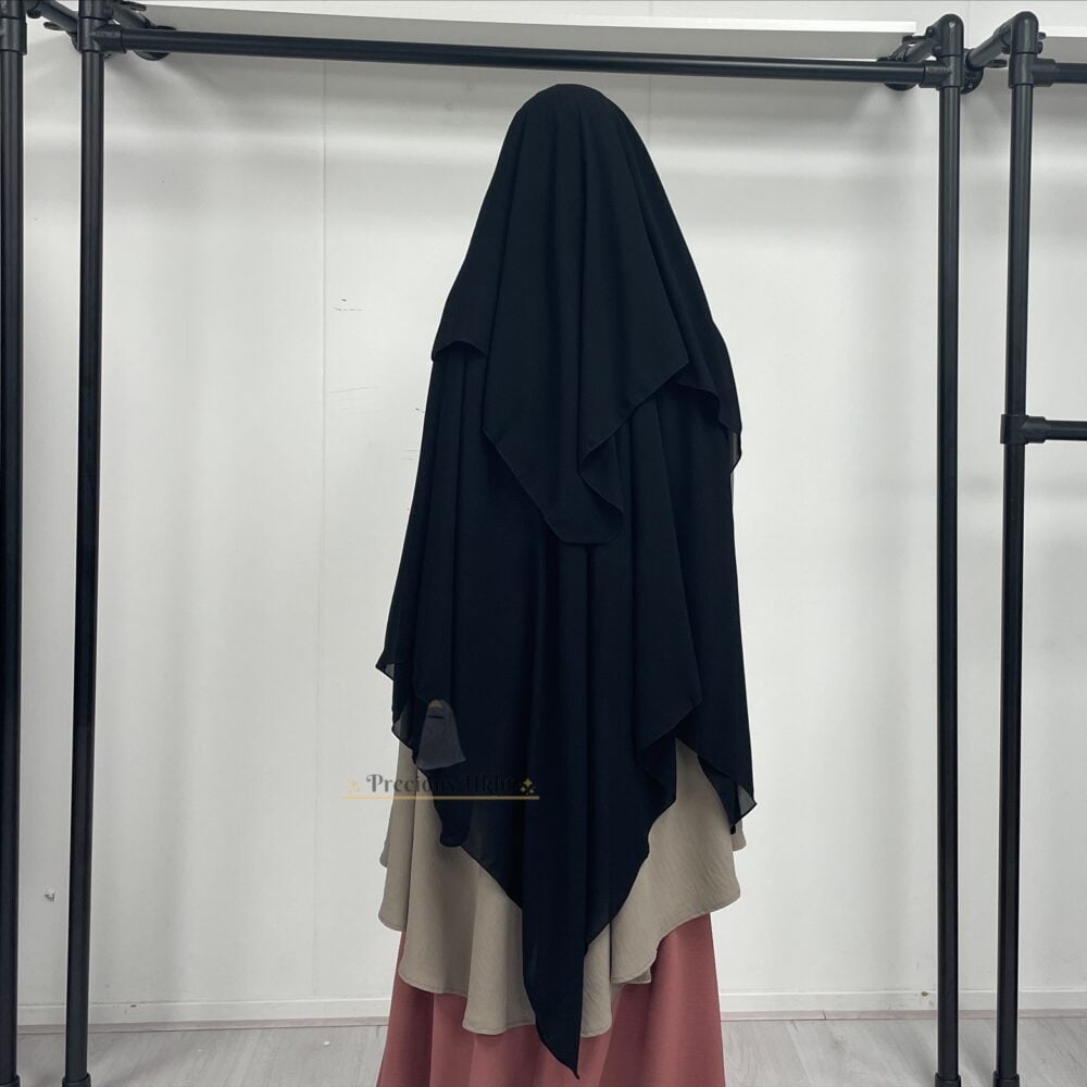 Alternative view of Amira Niqaab (Flap) 'Black'