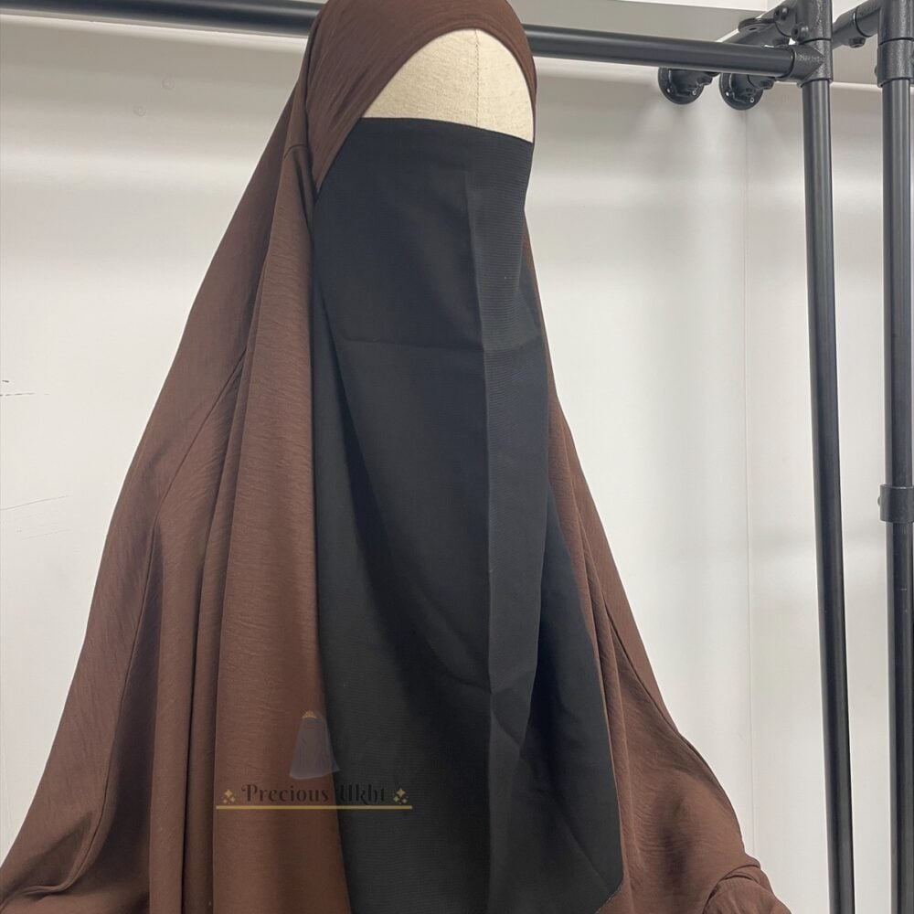 Half Niqaab (Elastiek) 'Black'