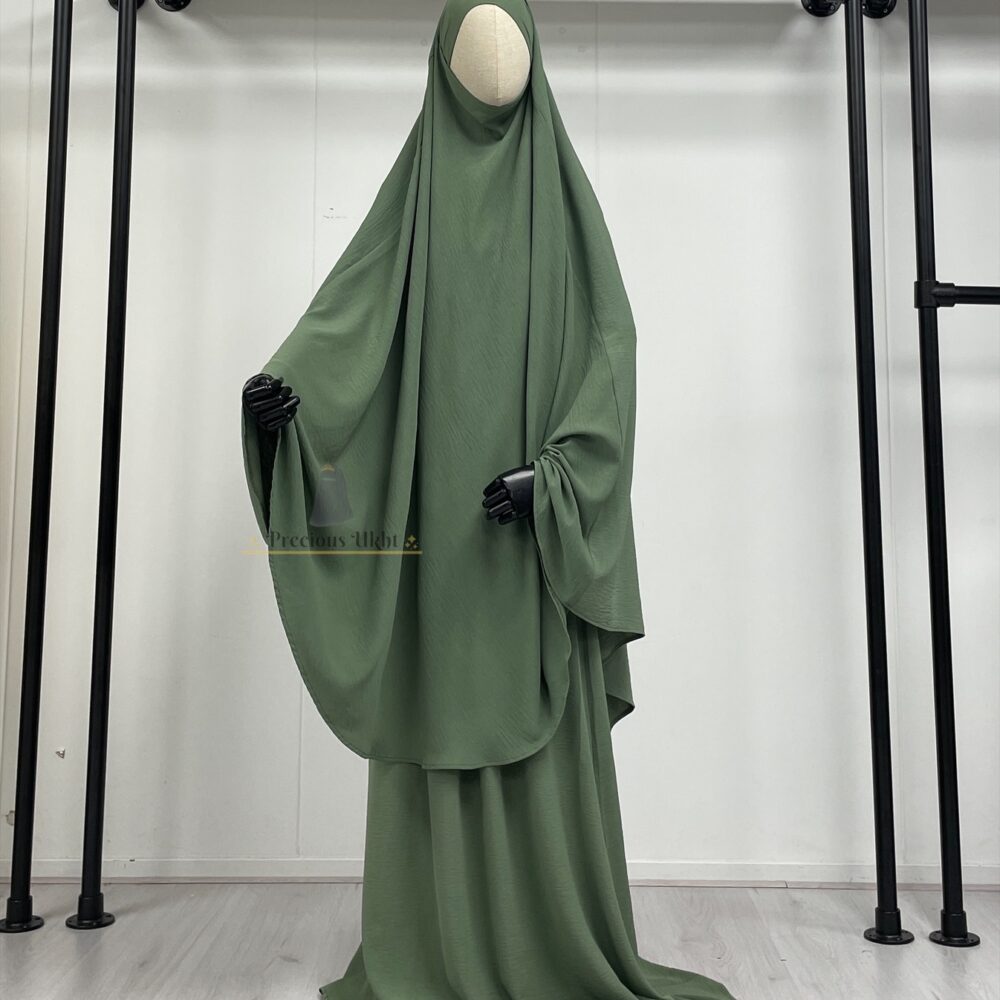 Precious Ukht Tieback Stretch Knie Khimaar 'Avocado'