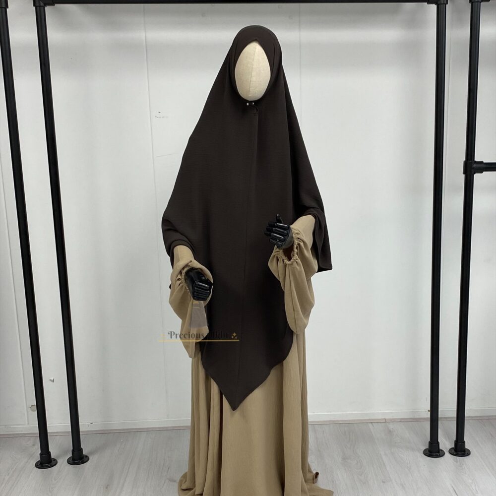 Precious Ukht Stretch Amira Khimaar 'Dark Chocolate'
