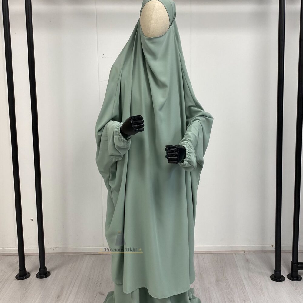 2 Piece Batwing Jilbaab Maryam 'Mint'