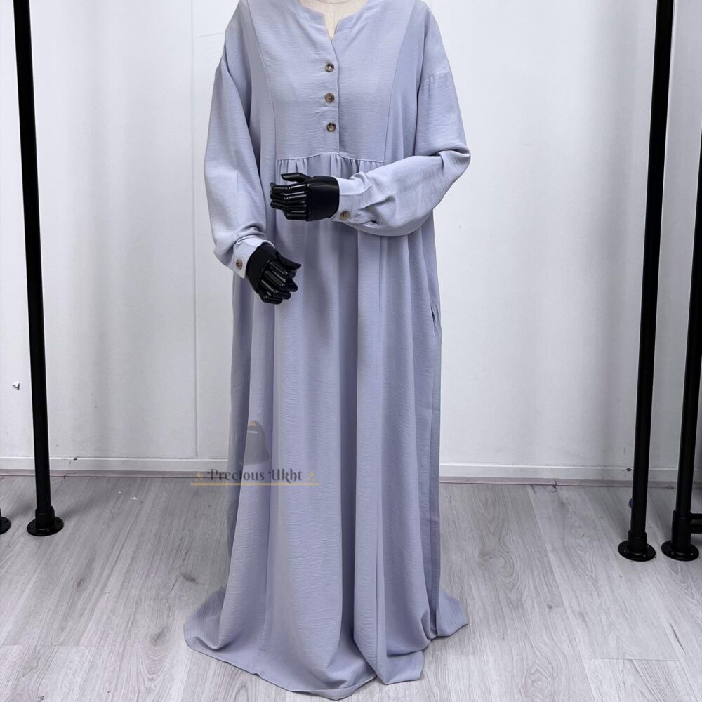 Alternative view of Warda Abaya 'Light Grey'
