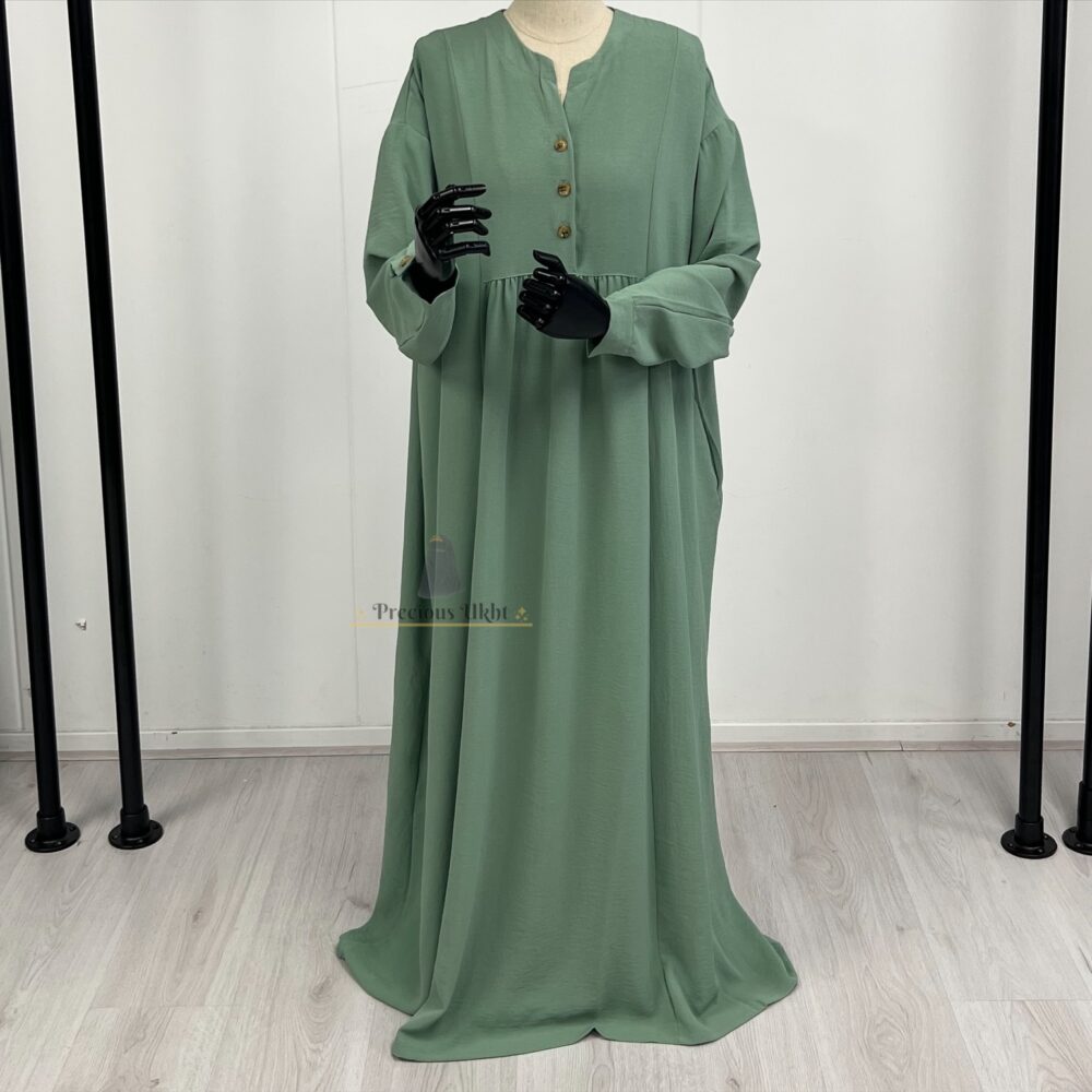 Alternative view of Warda Abaya 'Minty Green'