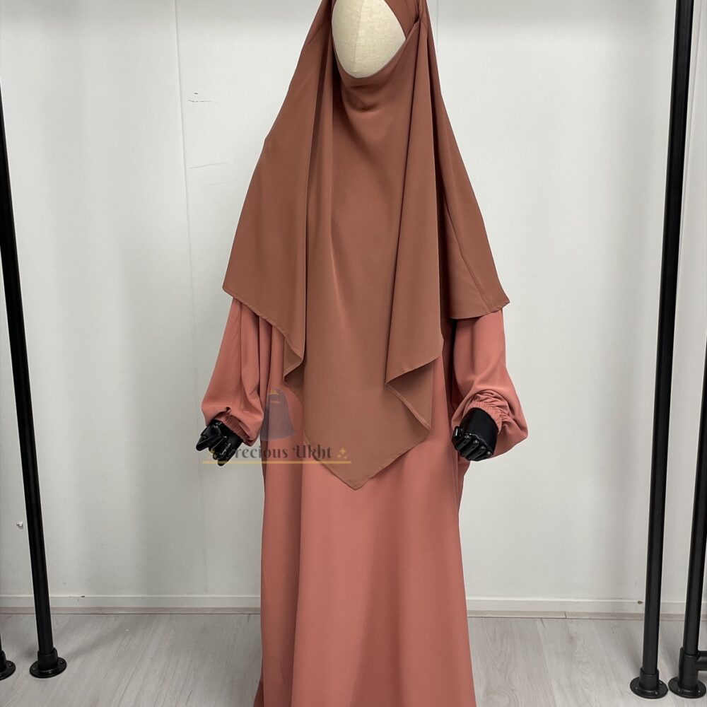 Amira Khimaar Short ‘Mauve’ (Medina Silk Fabrics)