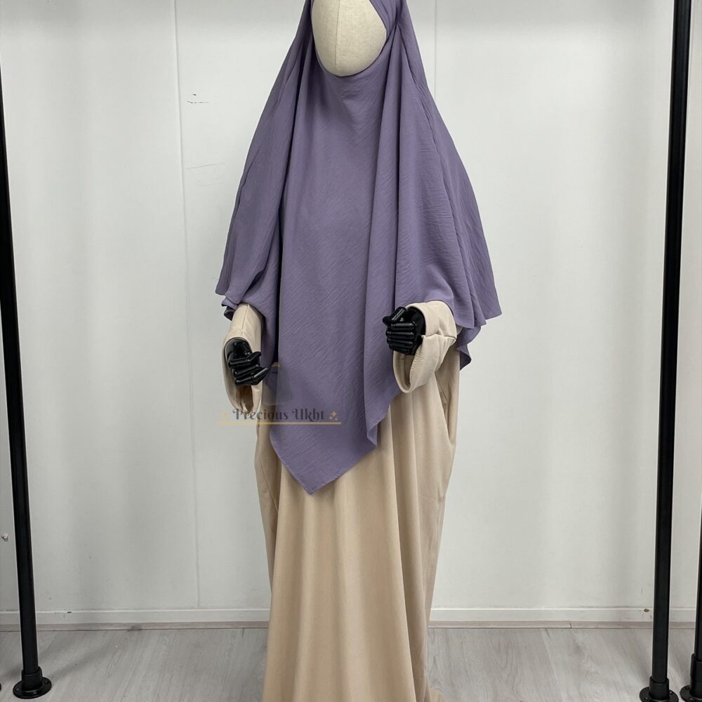 1 Laags Stretch Khimaar Amira 'Lavender'