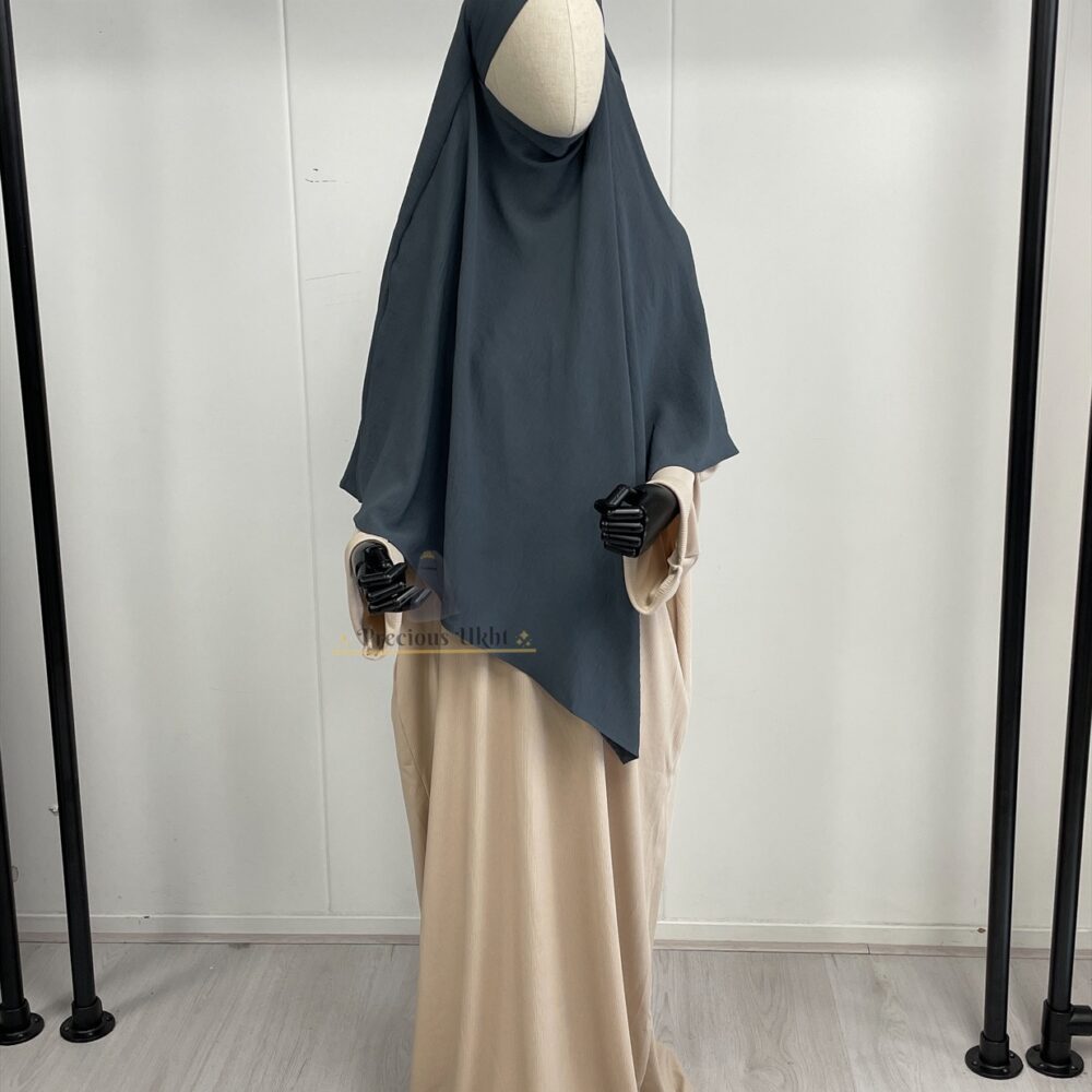 1 Laags Stretch Khimaar Amira 'Dark Grey'