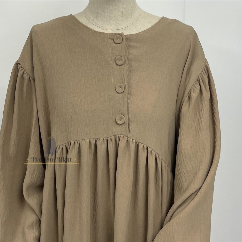 Alternative view of Stretch Abaya Youssra ‘Beige'