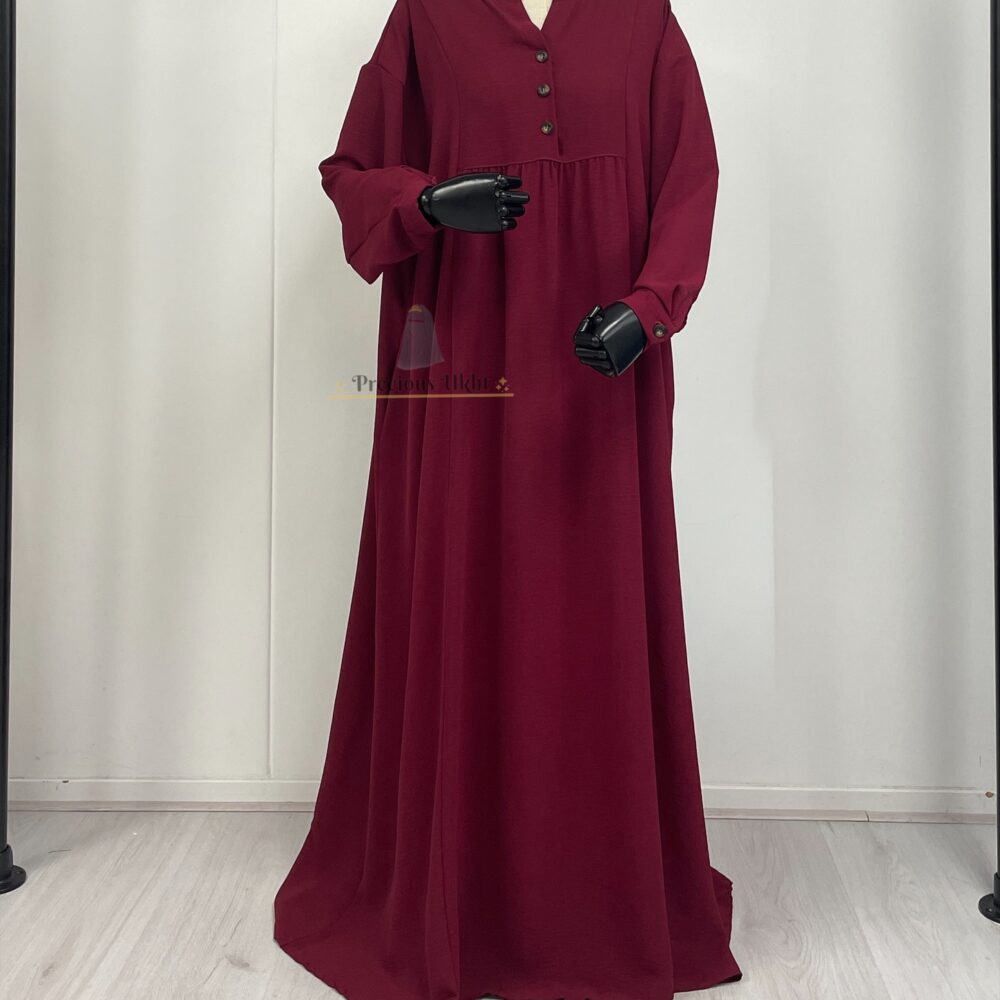 Alternative view of Warda Abaya ‘Cherry Red’