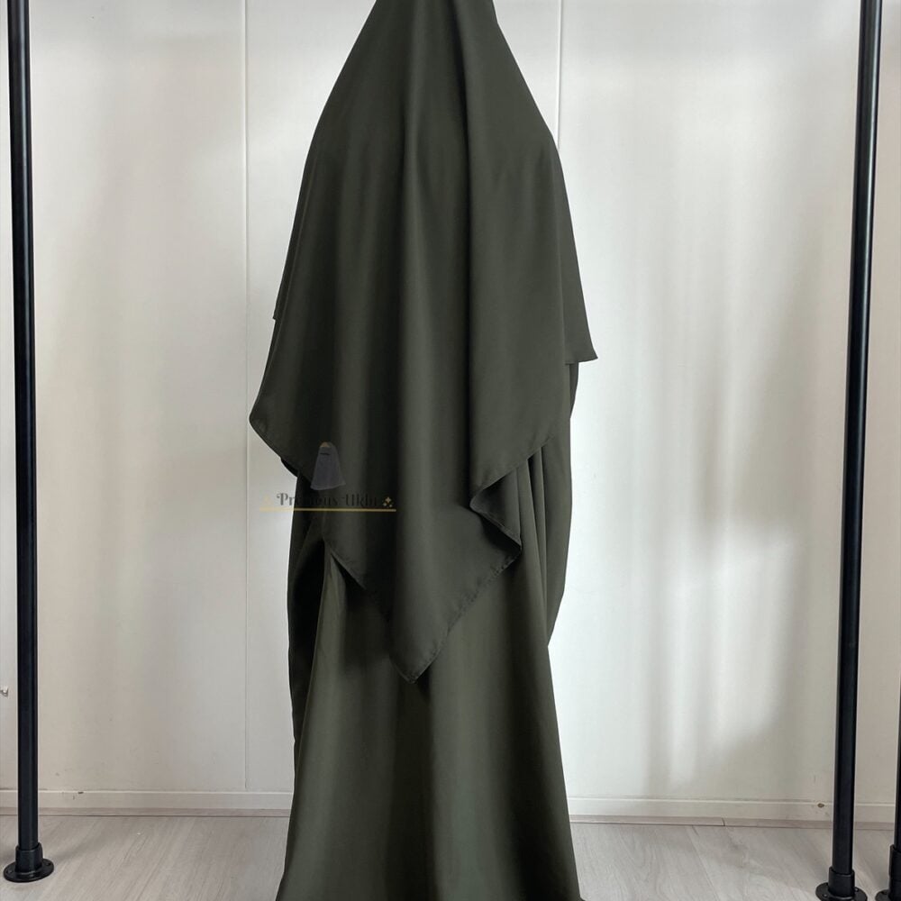 Alternative view of Amira Khimaar Short ‘Khaki’