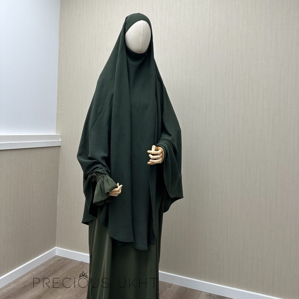 Precious Ukht Tieback Stretch Knie Khimaar ‘Dark Khaki’