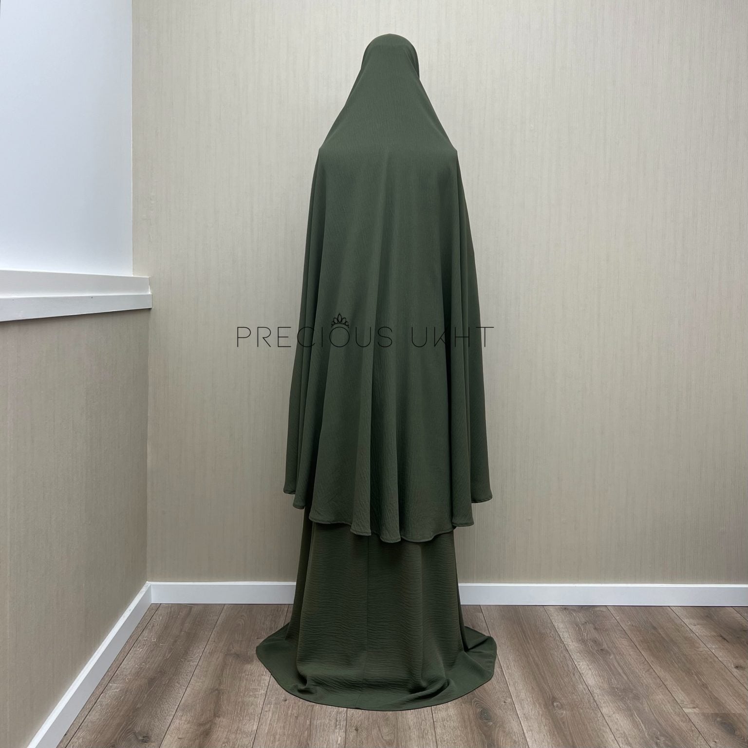 Alternative view of Stretch Knie Khimaar & Stretch Rok 'Dark Avocado'