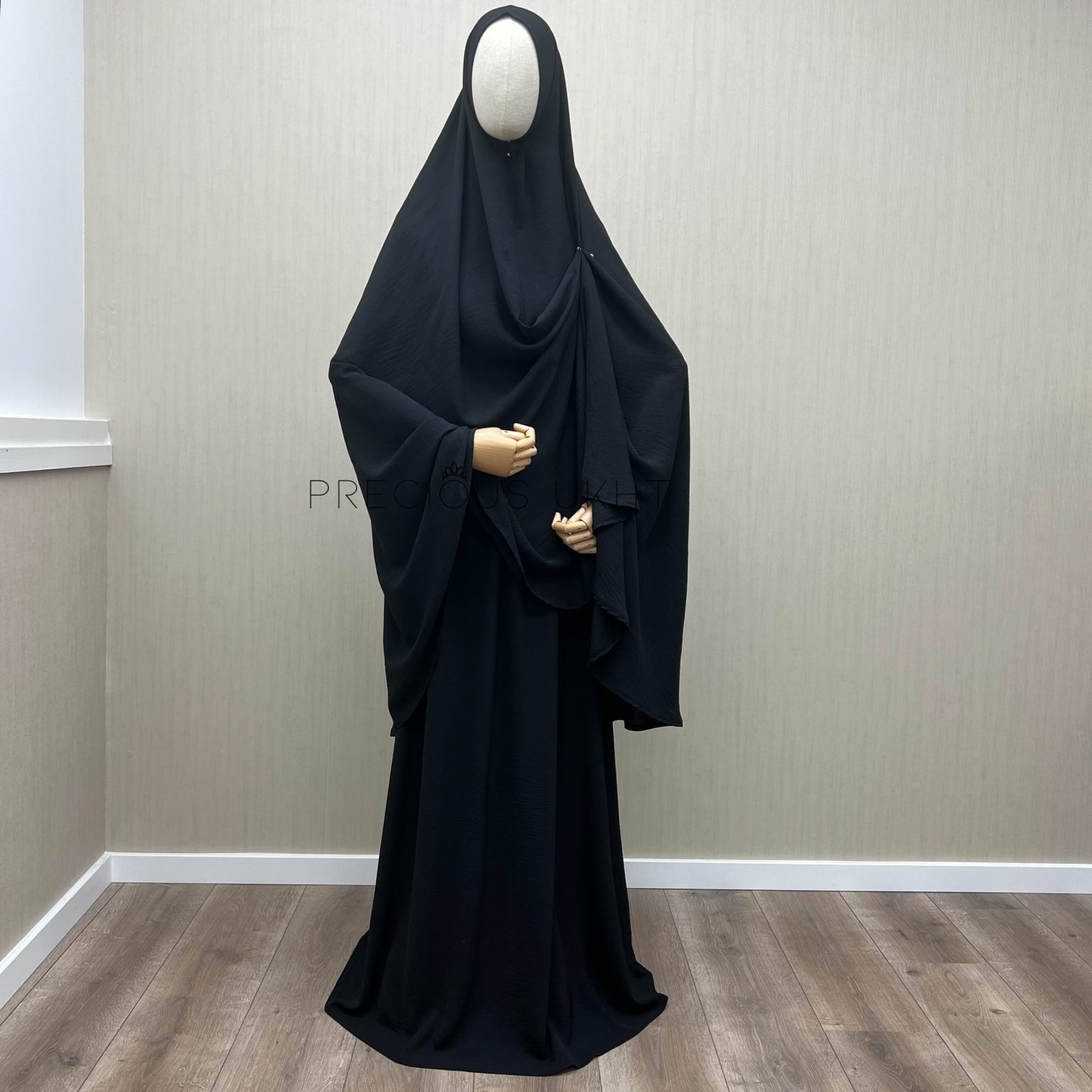 Stretch Knie Khimaar & Stretch Rok 'Black'