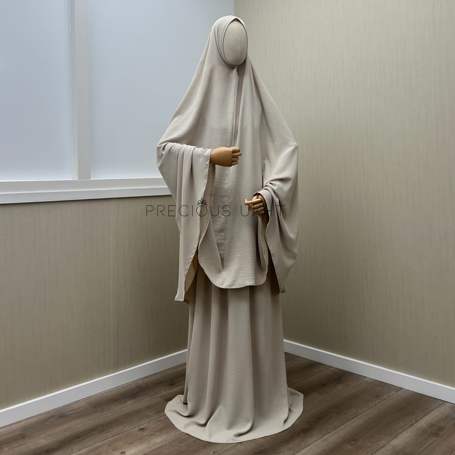 Stretch Knie Khimaar & Stretch Rok 'Light Beige'
