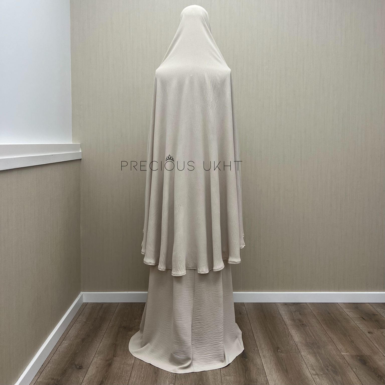 Alternative view of Stretch Knie Khimaar & Stretch Rok 'Light Beige'