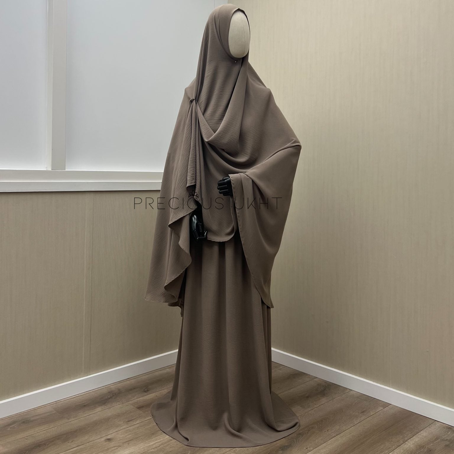 Stretch Knie Khimaar & Stretch Rok 'Taupe'