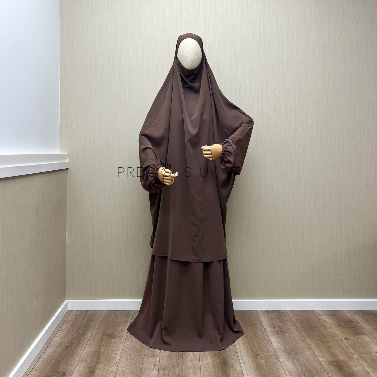 2 Piece Batwing Jilbaab Hafsa ‘Ash Brown’