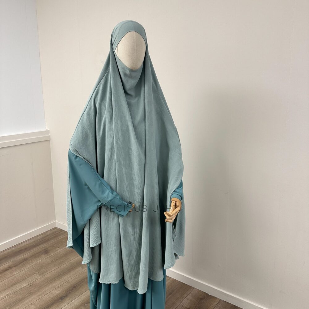 Tieback Knie Khimaar Yemeni 'Mint' (Stretch)