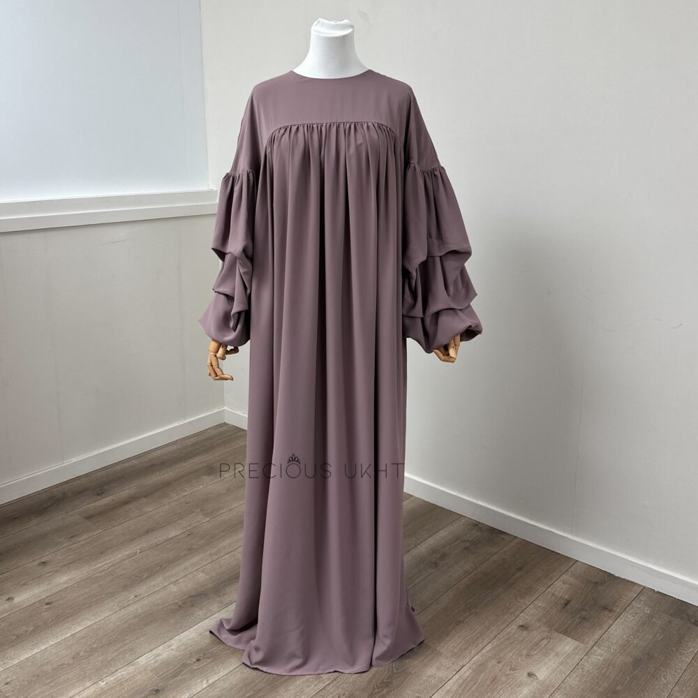 Noor Abaya 'Mauvie Grey'