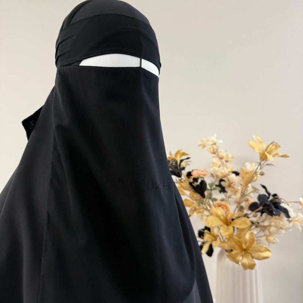 1 Laags Tieback Niqaab Nose Strip 'Black'