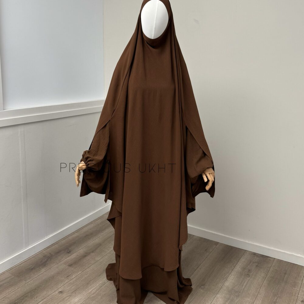 Tieback Knie Khimaar Yemeni ‘Mokka’ (Stretch)