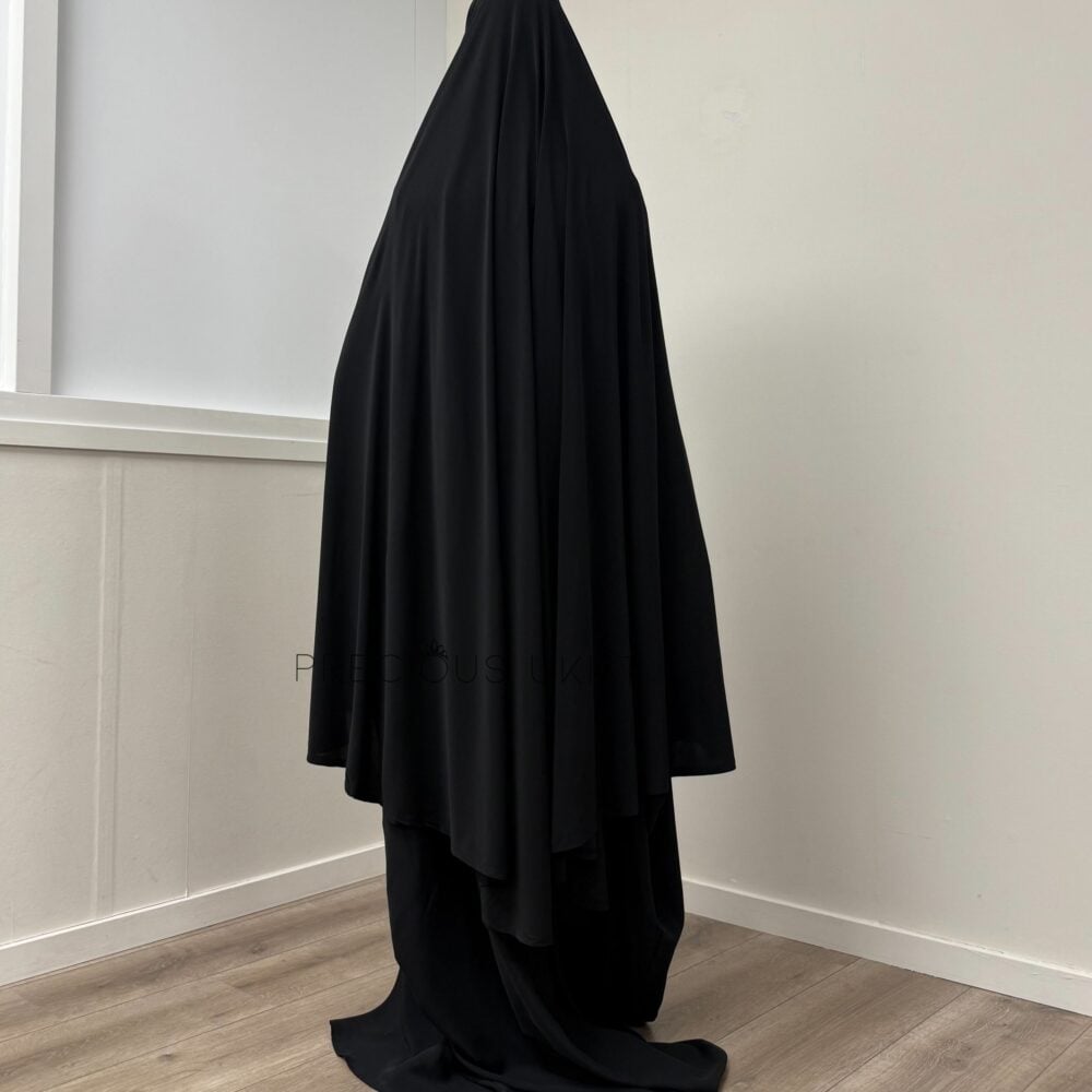 Alternative view of Premium Jersey Extra Long Khimaar ‘Black’