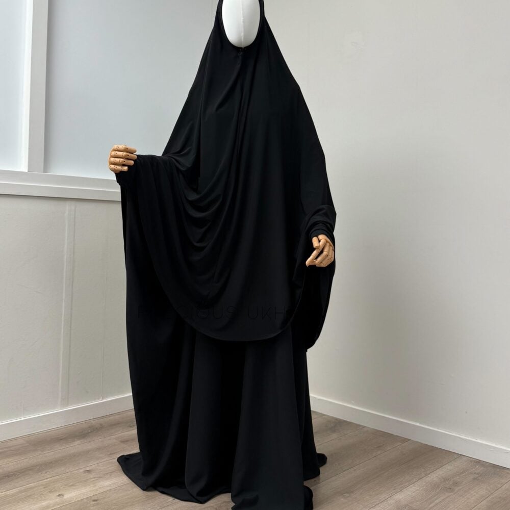 Premium Jersey Extra Long Khimaar ‘Black’