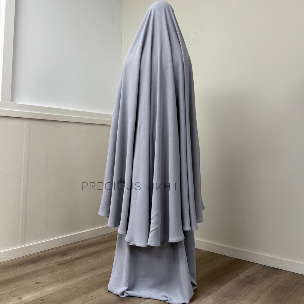 Alternative view of Stretch Knie Khimaar & Stretch Rok 'Light Grey'