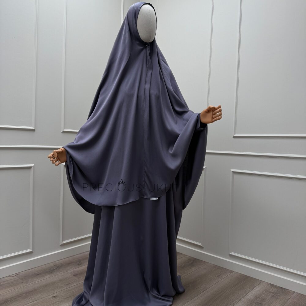 Medium Khimaar & Abaya Set 'Muted Lavender' (Pearl Collection)