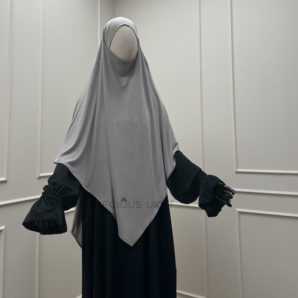 Amira Khimaar Short 'Gravel Grey' (Premium Jersey)