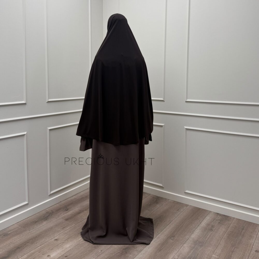 Alternative view of Premium Jersey Short Khimaar ‘Dark Chocolate’