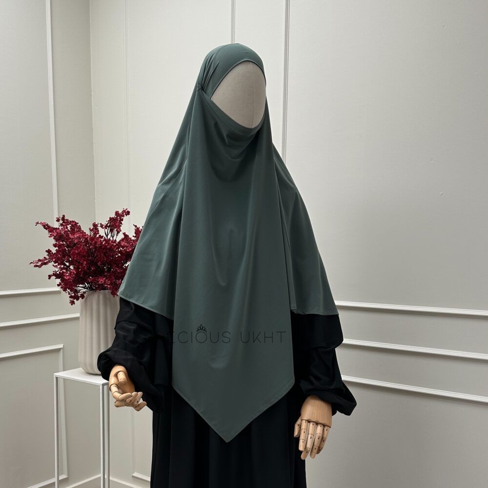 Amira Khimaar Short ‘Khaki’ (Premium Jersey)