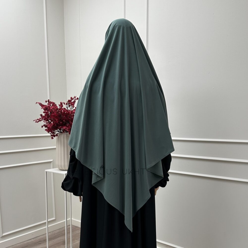 Alternative view of Amira Khimaar Short ‘Khaki’ (Premium Jersey)