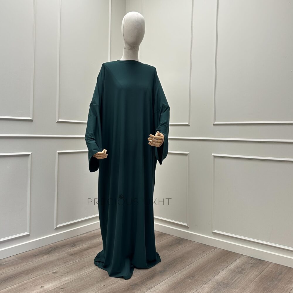 Alternative view of Premium Jersey Short Khimaar & Abaya ‘Forest Green’