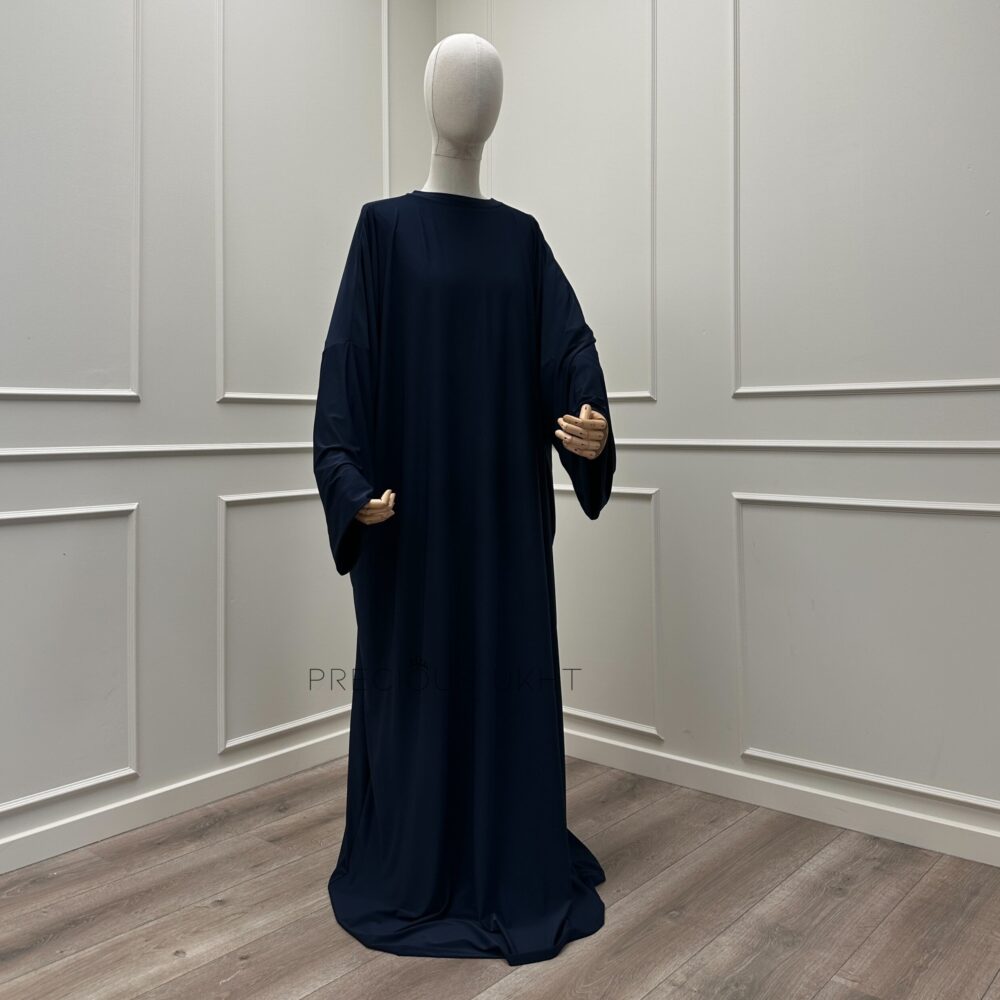 Alternative view of Premium Jersey Short Khimaar & Abaya ‘Dark Blue’