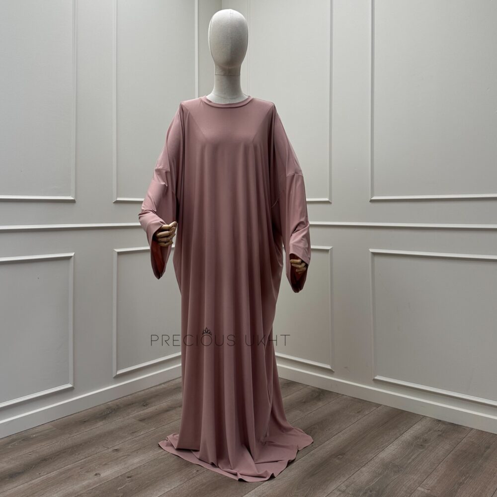 Alternative view of Premium Jersey Short Khimaar & Abaya ‘Old Rose’