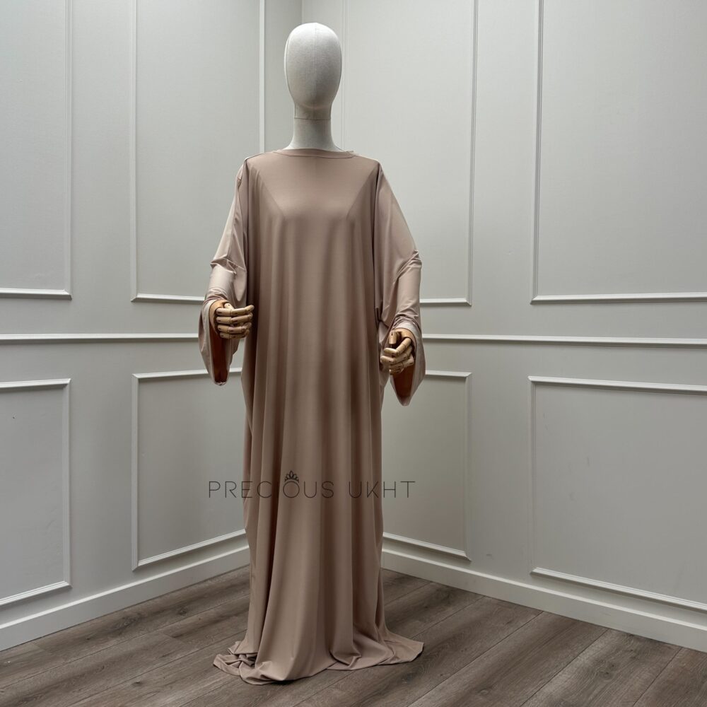 Alternative view of Premium Jersey Short Khimaar & Abaya ‘Beige’