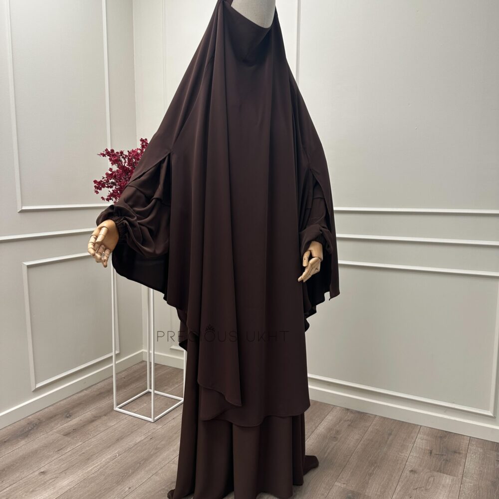 Alternative view of Noor Abaya 'Chocolate'