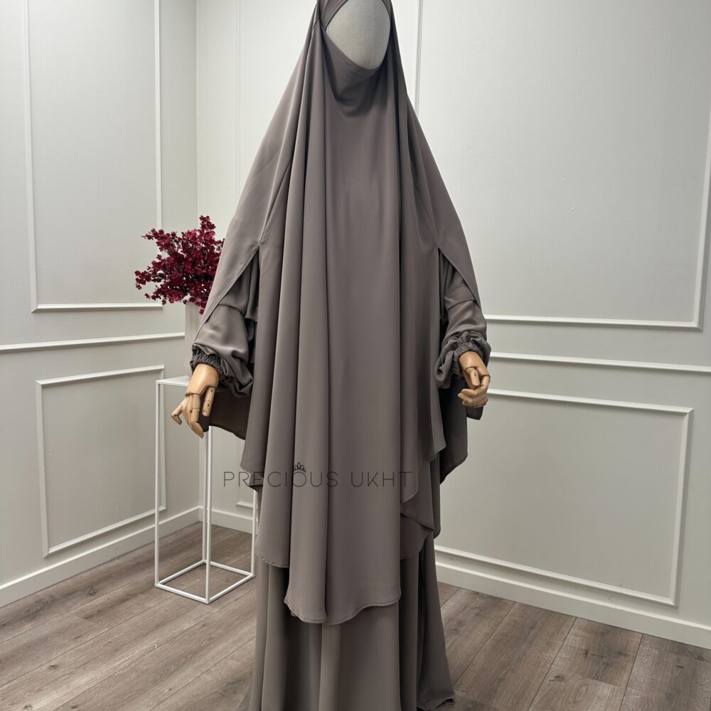 Alternative view of Noor Abaya ‘Taupe’