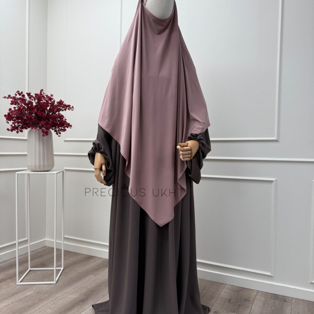 Amira Khimaar Long ‘Mauvie Rose’ (Premium Jersey)